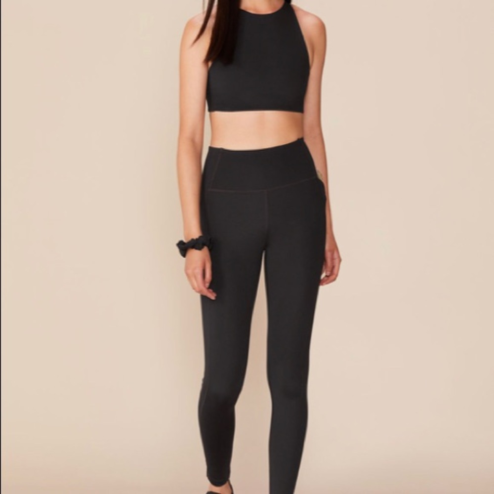 Girlfriend Collective Black Pocket Leggings